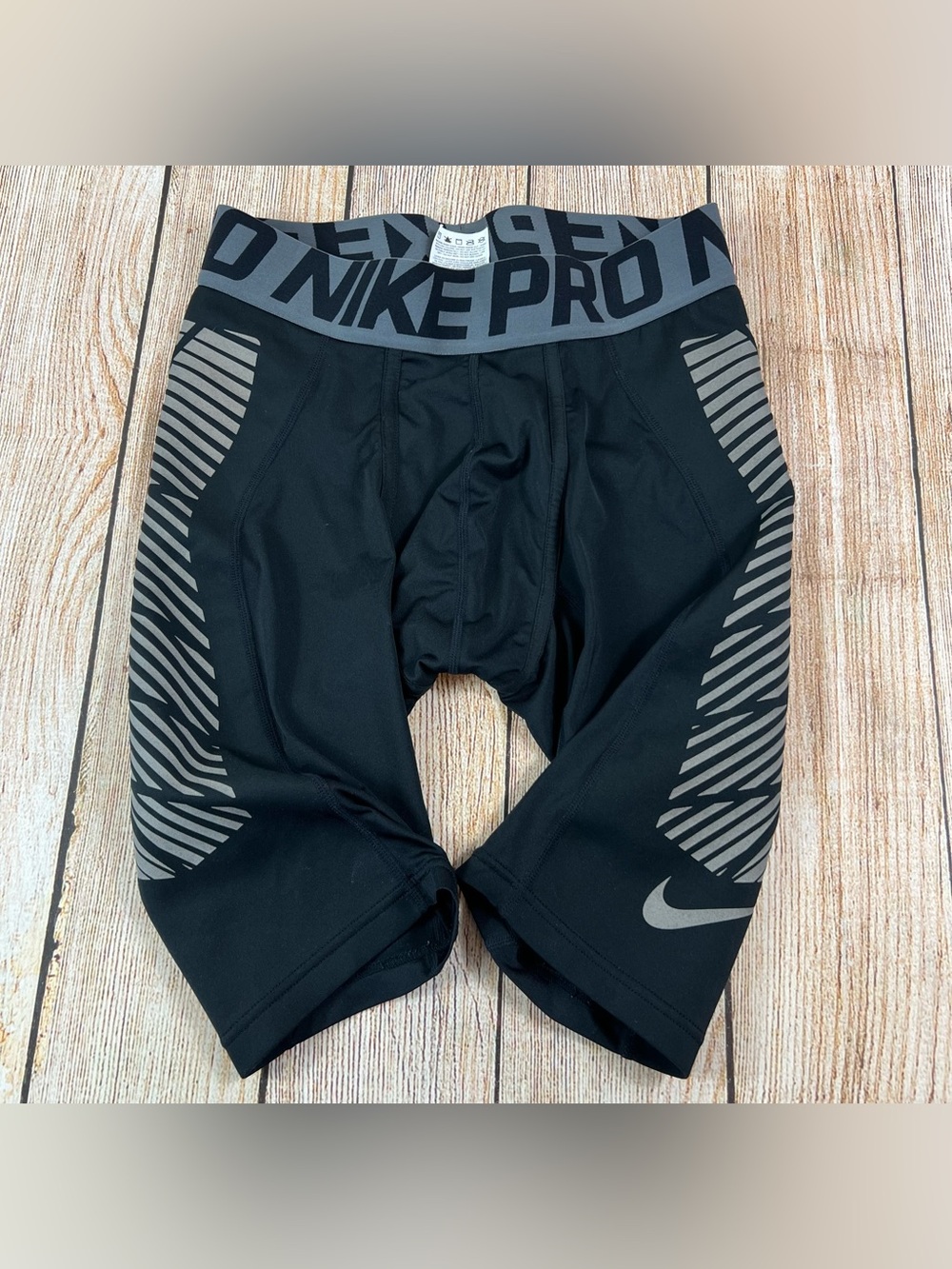 Men Nike Pro Hyper strong Slider Compression Shorts Black Size Medium